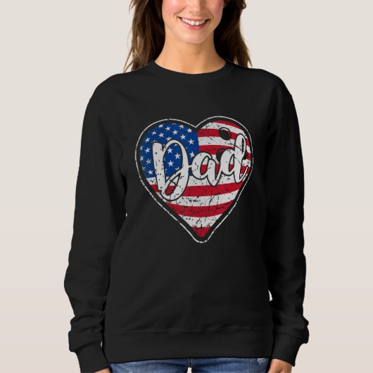 Sweatshirt Hommes en détresse American Drapeau Hearling Bowli (Devant)