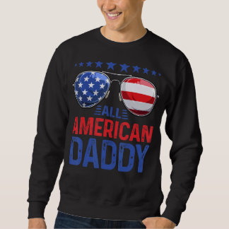 Sweatshirt Hommes Famille Matching Sungluss All American Dadd