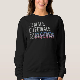 Sweatshirt Hommes Femme Bigender Drapeau Égalité Queer Lgbtq