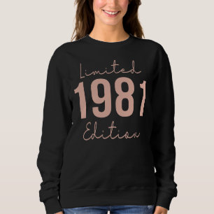 Sweatshirt Hommes Femmes Vintage 1981 Né En 1981