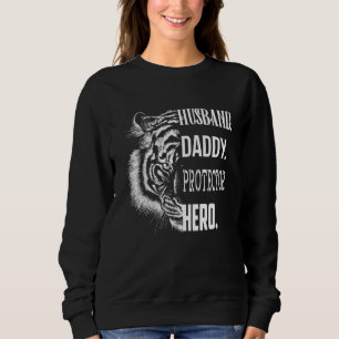 Sweatshirt Hommes Fier Lion Chat Papa Meilleur Père Mari Papa