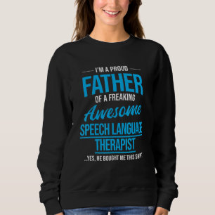 Sweatshirt Hommes Fier Père De L'Awesome orthophoniste Speed