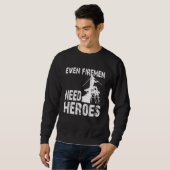 Sweatshirt Hommes Fiers Power Lineman Electrique Même Pompier (Devant entier)