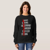 Sweatshirt Hommes Forts Belle Papa Bod Mari Correspondant Fil (Devant entier)
