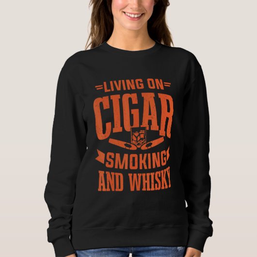 Sweatshirt Hommes Fumeurs de cigares Fumer Cigares fumés Homm (Devant)