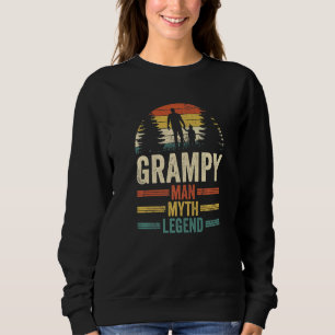 Sweatshirt Hommes Grand-Père Grampy Homme Mythe Légende Fa