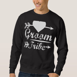Sweatshirt Hommes Groom Tribe Correspondant Cute Flèche Maria