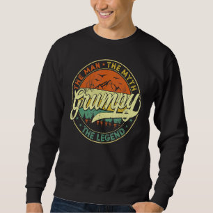 Sweatshirt Hommes Grumpy Man Myth Légende Fête des pères Homm