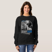 Sweatshirt Hommes Grumpy Saurus T Rex Dinosaur Hommes Famille (Devant entier)