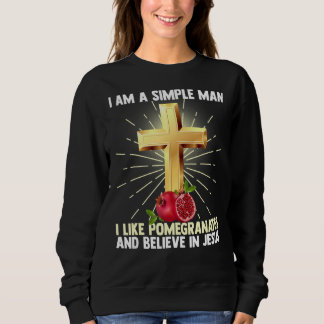 Sweatshirt Hommes Homme Simple Comme La Grenade Et Croire En 