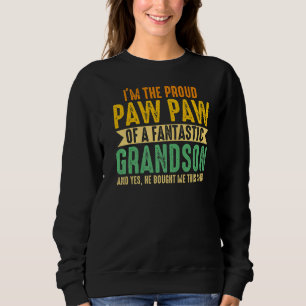 Sweatshirt Hommes Je suis le Fier Paw Paw Grandson Grand-père