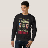 Sweatshirt Hommes Juste Un Père Ordinaire Essayant De Ne Pas (Devant entier)