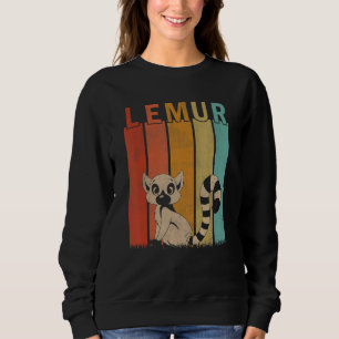 Sweatshirt Hommes Lemur Détêtés Femmes Kid Cute Lemur Retro