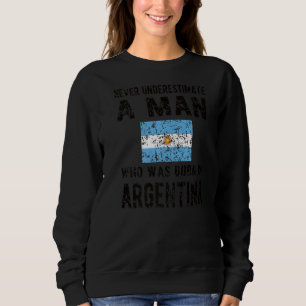 Sweatshirt Hommes Nés En Argentine Drapeau Argentine Argentin