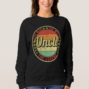 Sweatshirt Hommes Oncle L'Homme Le Mythe La Légende