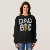 Sweatshirt Hommes Papa Bod Beer Boire Équipe Alcool Père (Devant entier)