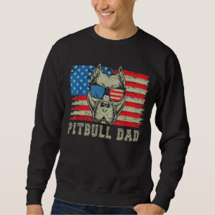 Sweatshirt Hommes Pitbull Papa américain Pit Bull Dog Us Drap