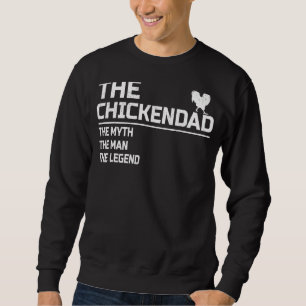 Sweatshirt Hommes Poulet Papa Le Mythe Homme Légende Poulet D