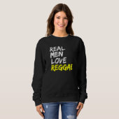 Sweatshirt Hommes Reggae Dit Rastafari Jamaïque Real Hommes A (Devant entier)