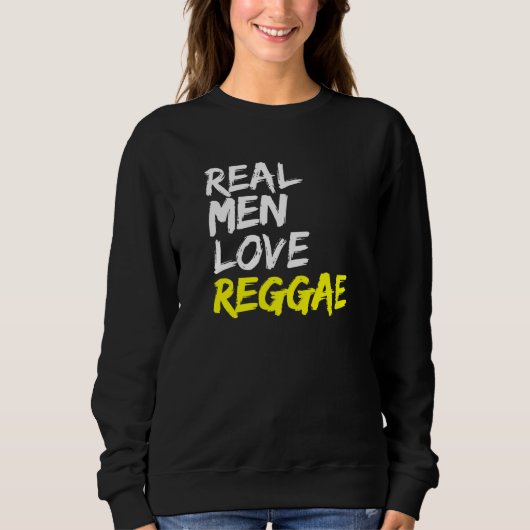 Sweatshirt Hommes Reggae Dit Rastafari Jamaïque Real Hommes A (Devant)