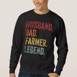 Sweatshirt Hommes Vintage Mari Papa Fermier Légende Pour Père