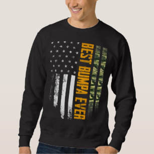 Sweatshirt Hommes Vintage Meilleur Bumpa Jamais Camo American