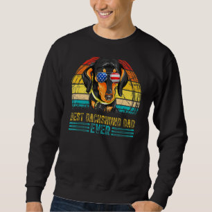 Sweatshirt Hommes Vintage meilleur Dachshund Papa Jamais Homm
