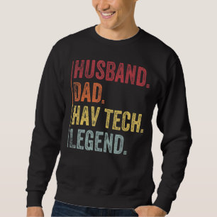 Sweatshirt Hommes Vintage Père Mari Ont La Légende Tech Pour