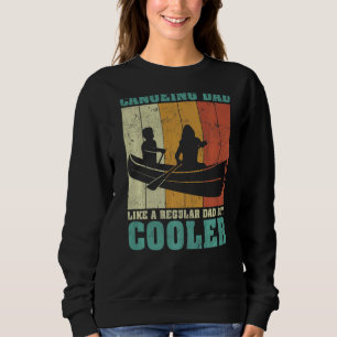 Sweatshirt Hommes Vintage Retro Canoë Papa Comme Un Papa Régu