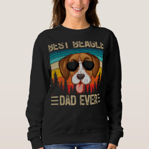 Sweatshirt Hommes Vintage Rétro Meilleur Beagle Papa Jamais P