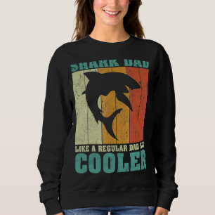 Sweatshirt Hommes Vintage Retro Shark Papa Comme Un Papa Fa R