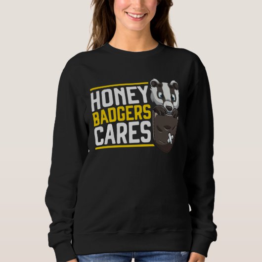 Sweatshirt Honey Badger Wildlife Animal Ratel 19 (Devant)
