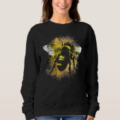 Sweatshirt Honeybee and bumble bee for American hive beekeepe (Devant)