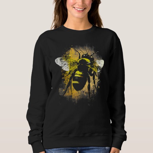 Sweatshirt Honeybee and bumble bee for American hive beekeepe (Devant)
