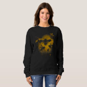 Sweatshirt Honeybee and bumble bee for American hive beekeepe (Devant entier)