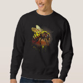 Sweatshirt Honeybee and bumble bee for American hive beekeepe (Devant)