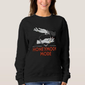 Sweatshirt Honeymoon Mode Newlywed Wedding Honeymooner Bride (Devant)
