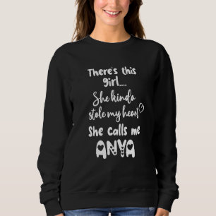 Sweatshirt Hongrie Mamie Hongroise Cette Fille M'Appelle Anya
