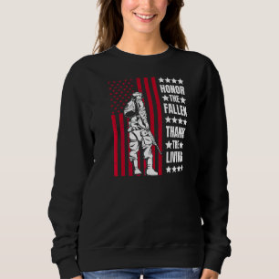 Sweatshirt Honneur Les Fallen Merci Vet Living Memorial Day