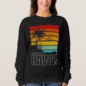Sweatshirt Honolulu Hawaiian Sumer Vacation Aloha HI Beach Re (Devant)