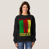 Sweatshirt Honoring Past Inspiring Future Black History Month (Devant entier)