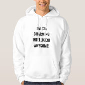 Sweatshirt Hooded CIA Charming intelligent Geweldi (Voorkant)