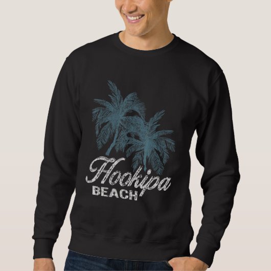 Sweatshirt Hookipa Beach Hawaii Deux Grands Palmiers (Devant)