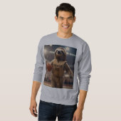 Sweatshirt Hoops and Hangs : Le Slam Dunking Sloth, (Devant entier)