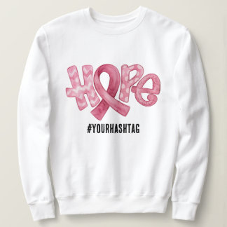 Sweatshirt Hope Awareness Ribbon Personalized Hashtag