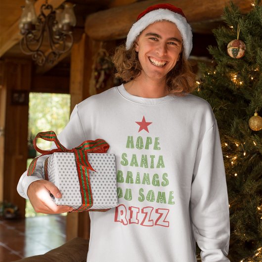 Sweatshirt Hope Santa Brings You Some Rizz Funny Christmas