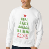 Sweatshirt Hope Santa Brings You Some Rizz Funny Christmas (Devant)