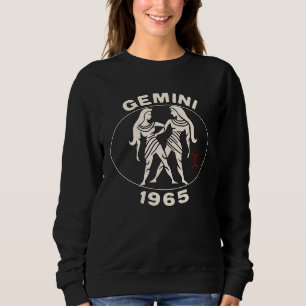 Sweatshirt Horoscope Signe du Zodiaque Jumeaux 1965