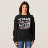 Sweatshirt Horoscope SIGNE Zodiaque Sagittaire Aime les licor (Devant entier)