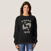 Sweatshirt Horoscope Zodiac Sign Fish Pisces 1976 (Devant entier)